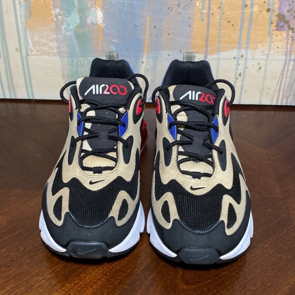 air max 200 team gold university red black